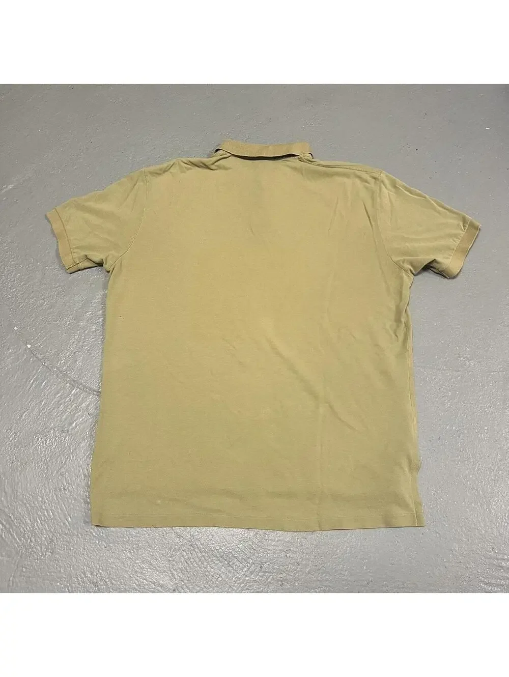 Vintage 90s Polo Ralph Lauren Khaki Green Red Pony Polo Shirt